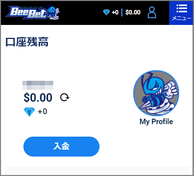 BeeBetの公式サイトにアクセスする