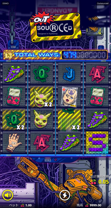 コニベット(Konibet)のスロットプレイ画面（スマホ版）